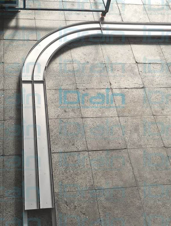 گاتر منحنی استیل